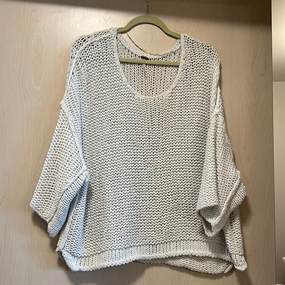 Free people open knit sweater